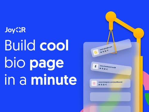 JoyQR - Build cool bio page in a minute